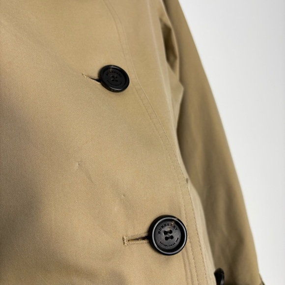 Burberry Buckingham Trench Coat Camel Tan Nova Check Lining Size 10 US Authentic - Picture 10 of 16
